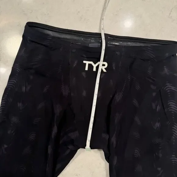 TYR Venzo Competitive Swim Jammer Black Men's 32 FINA Approved Triathalon - Picture 4 of 16